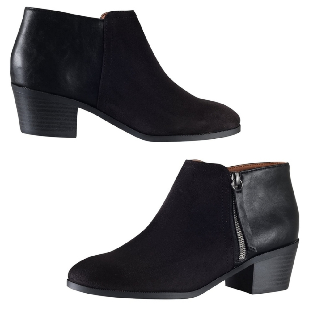 🆕️ Two-Tone Ankle Booties
